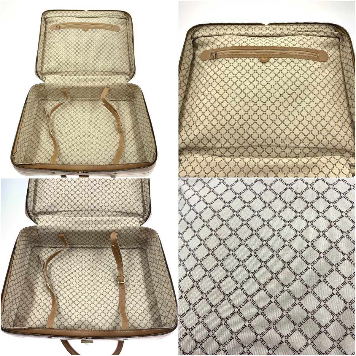 Celine Macadam Travel Bag Suitcase Light Brown — view 7