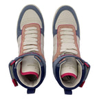 Louis Vuitton Leather Boon Box Line Logo High-cut Sneakers 34 1 2 White — view 4