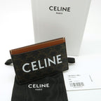 Celine Card Holder 10 B702 cly.04 lu Triomphe Canvas Case Logo Print Pass — view 3