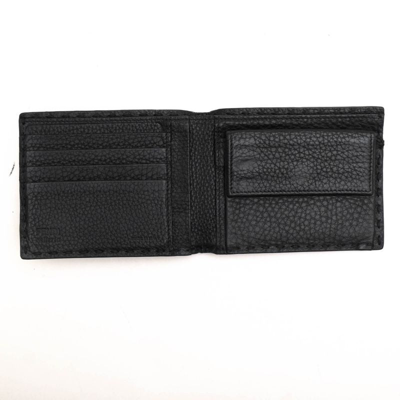 Fendi Wallet Men Leather Black 7 M0194 O7 N Fogxn Coin — view 6