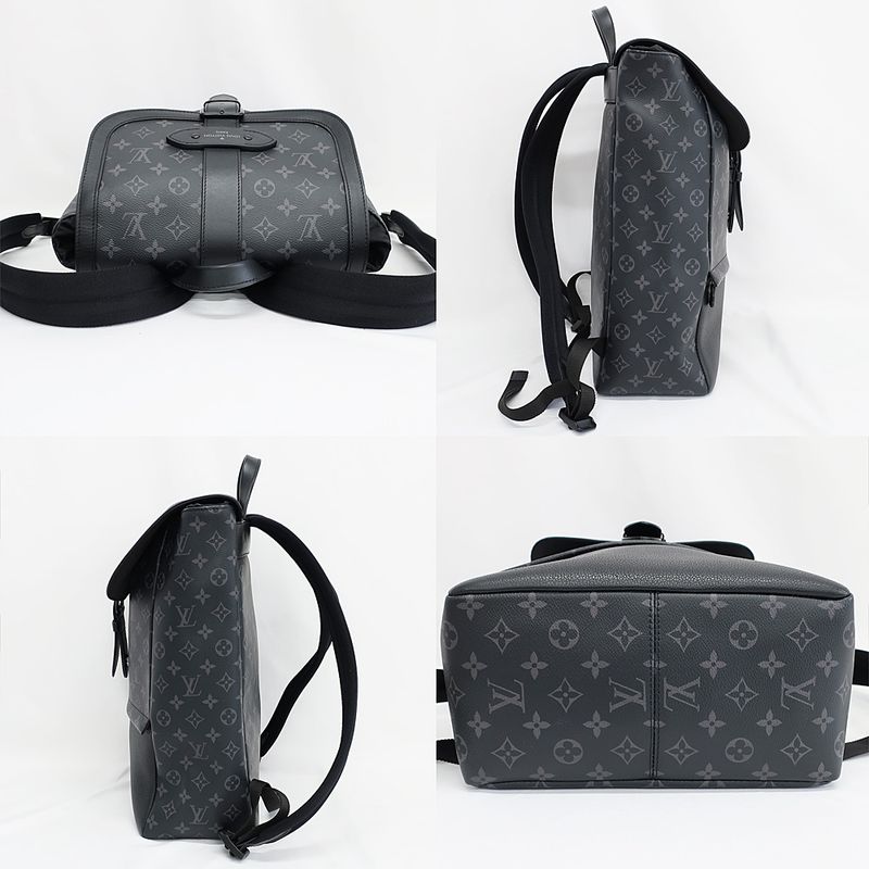 Louis Vuitton Saumur Backpack Rucksack Black Monogram Eclipse — view 4