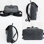Louis Vuitton Saumur Backpack Rucksack Black Monogram Eclipse — view 4