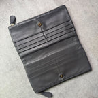 Bottega Veneta Long Wallet Intrecciato Leather Medium Gray — view 7