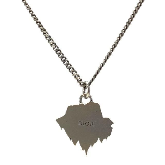 Christian Dior Necklace Astero Motif Metal Silver — view 3