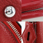 Hermes Bolide 31 Taurillon Clemence Rouge Vif Q Handbag — view 7