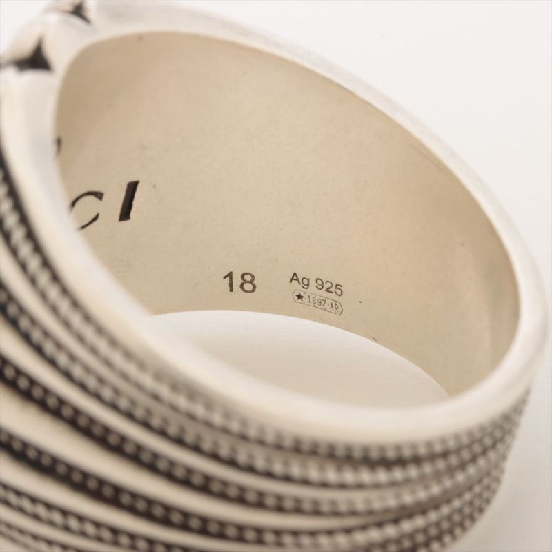 Gucci Interlocking G Silver Ring 18 — view 5