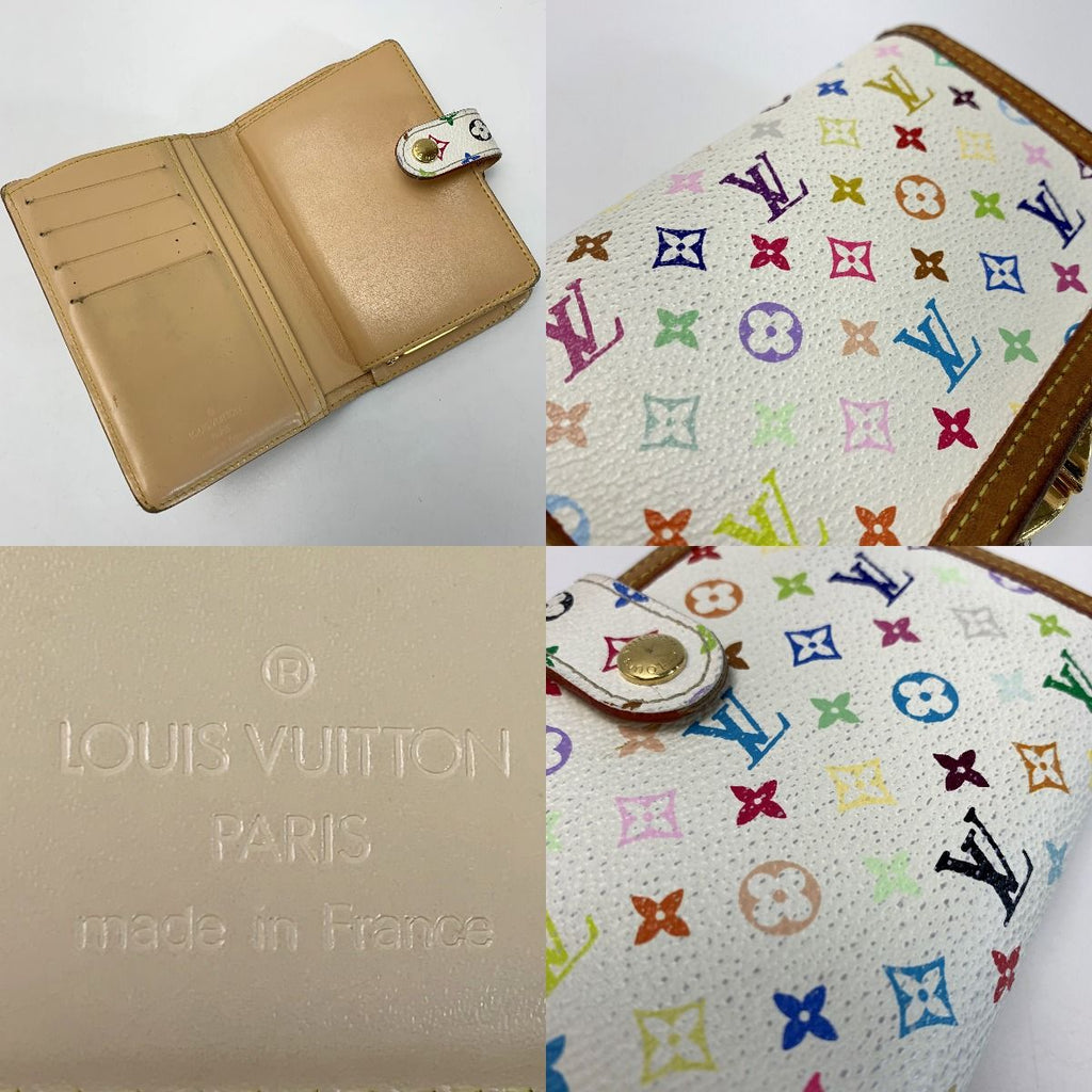Louis Vuitton Monogram Multicolor Porte Monnaie Viennese Bronze Fold — view 5