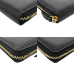 Gucci Round Zipper GG Marmont Leather Black Long Wallet 1001 — view 4