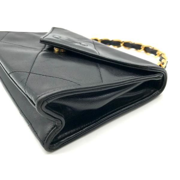 Chanel Chain Hand Bag CC Logo Black — view 4