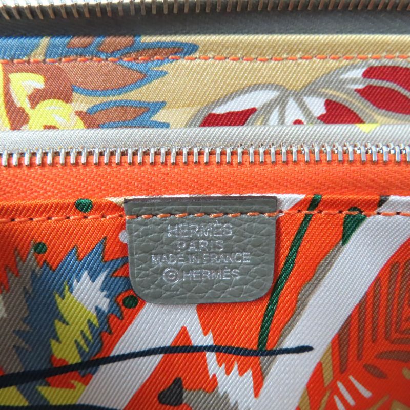 Hermes Azap Long Silk Inn Grimeyer Round Zip Wallet Evercolor — view 9