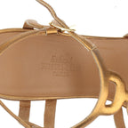 Hermes Leather Belt Sandals 36 — view 9
