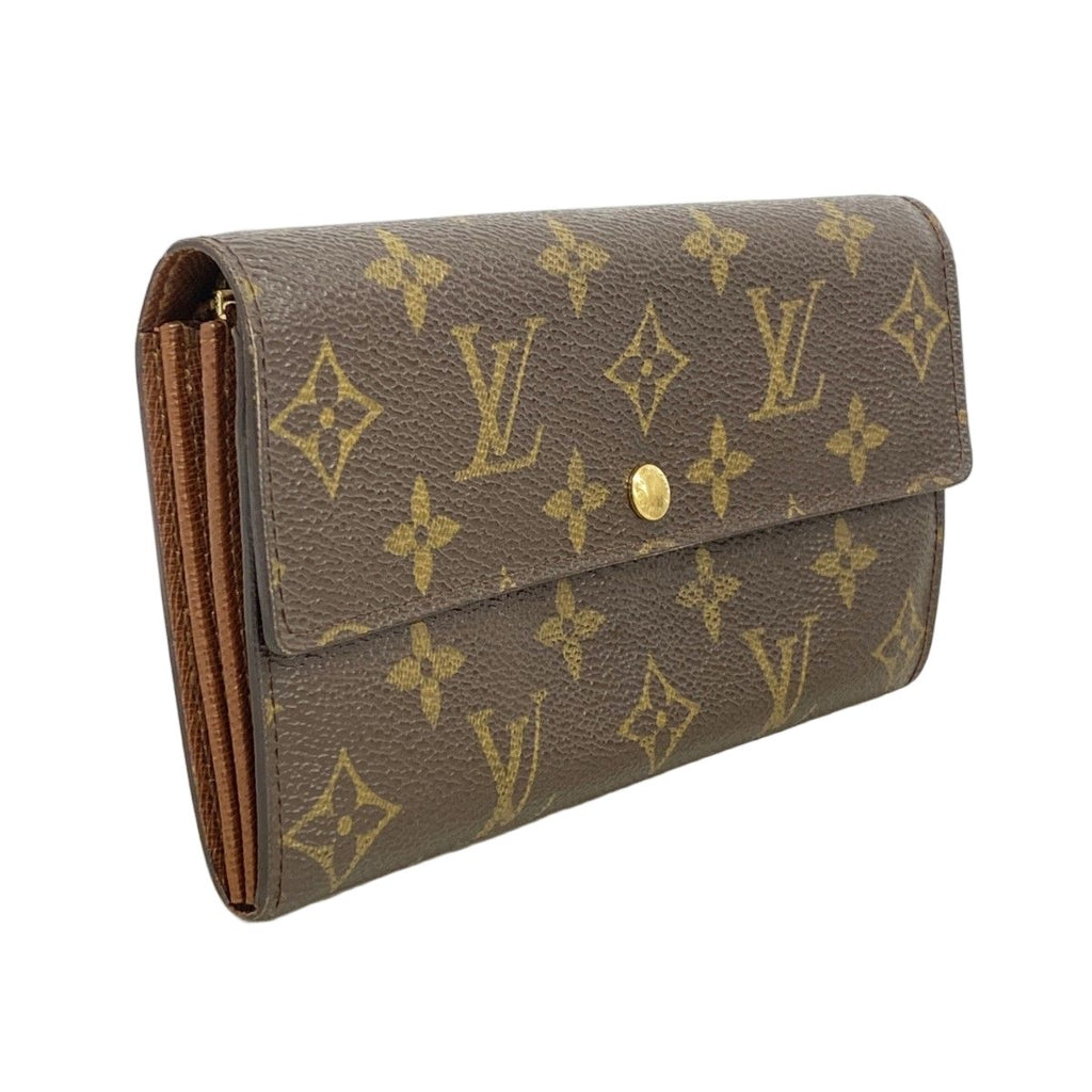 Louis Vuitton Wallet Monogram Pochette Porte-Monnaie Cles Brown — view 2