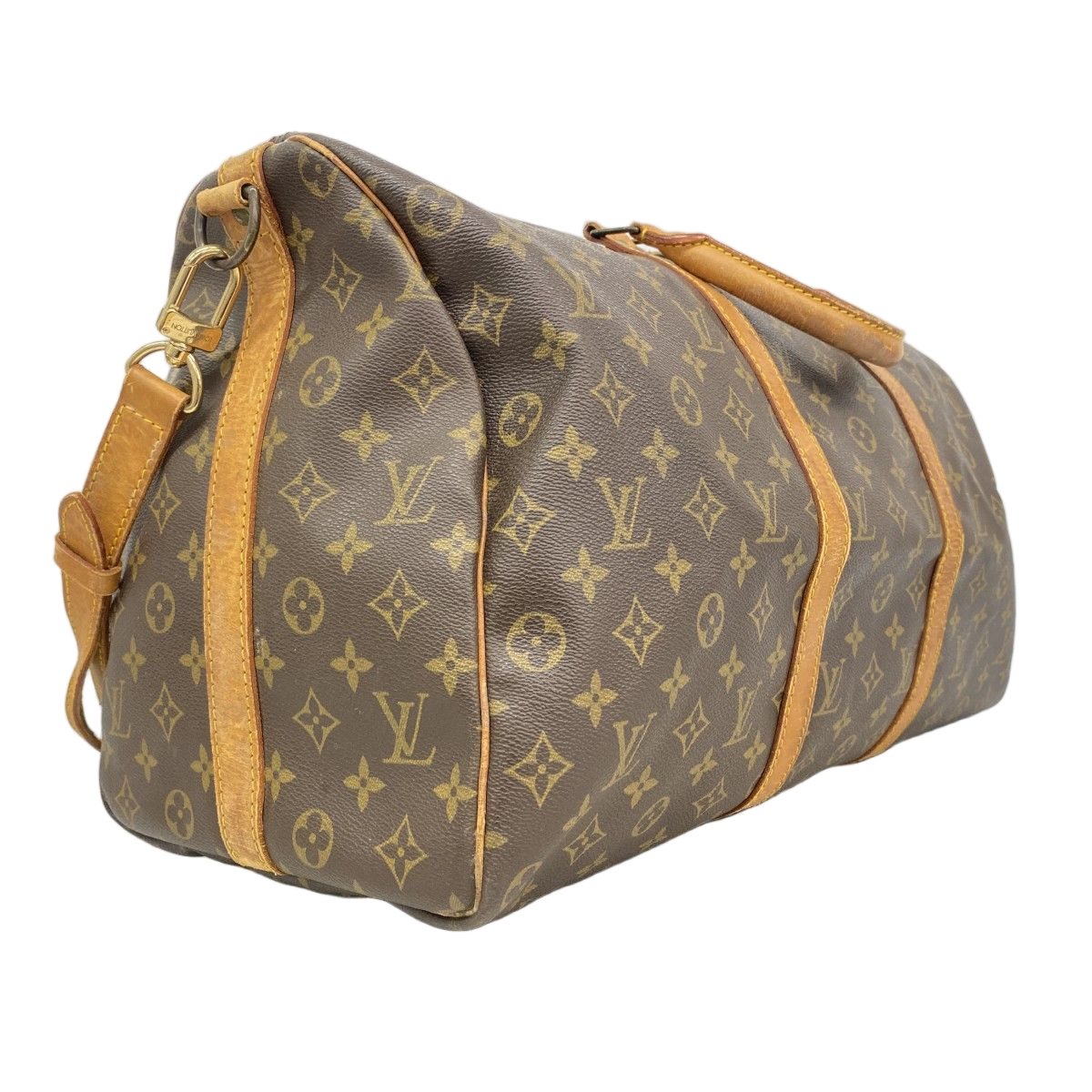 Louis Vuitton Boston Bag Monogram Keepall Bandouliere 50 Brown — view 2