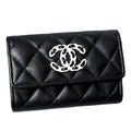 Chanel 19 Card Case Caviar Leather Black