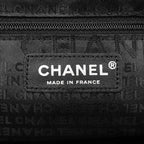 CHANEL Coco Chain Shoulder Handbag Tweed Fur Lizard Leather Black — view 9