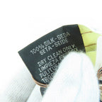 Hermes Twilly Serafette Silk Khaki Fonce White Black Scarf — view 6
