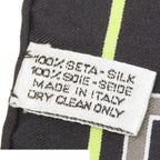 Chanel Scarf Black Silk CC Logo — view 8