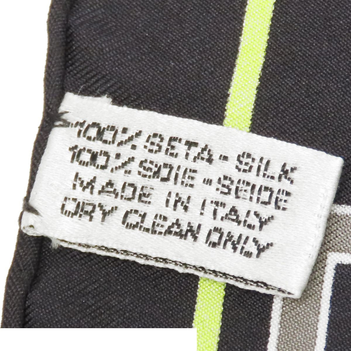 Chanel Scarf Black Silk CC Logo — view 8