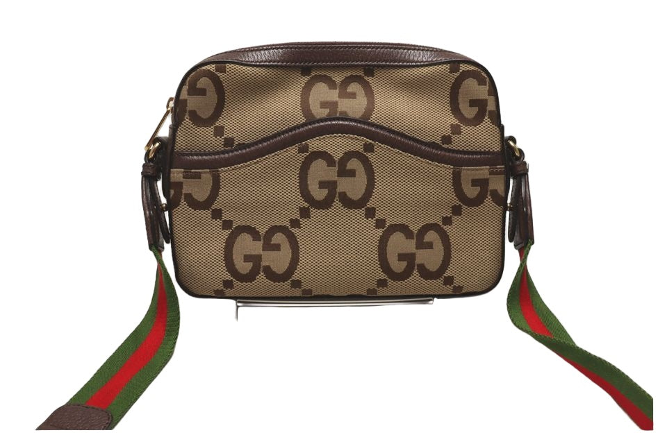 Gucci Jumbo GG Canvas Leather Shoulder