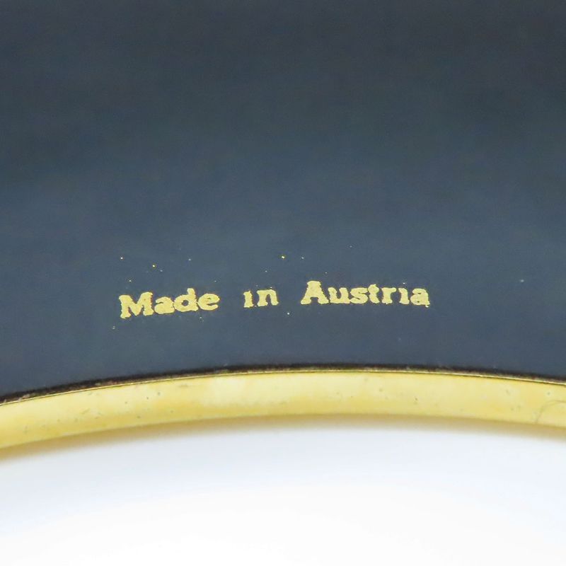 Hermes Bangle Emile Metal Cloisonne Black Multicolor Gold Hardware Plated — view 8