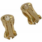 Christian Dior Cross Design Gold GP Earrings — view 3