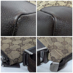 Gucci GG Canvas Shoulder Bag Brown — view 7