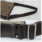 Gucci GG Canvas Shoulder Bag Brown — view 8