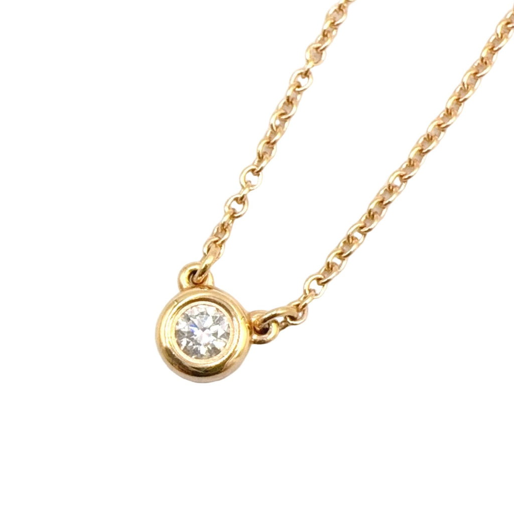 Tiffany & Co Diamond by the Yard Yellow Gold Clear Necklace
