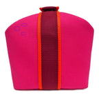 Hermes Brid A Black GM Handbag Pouch Hibiscus Pink — view 3