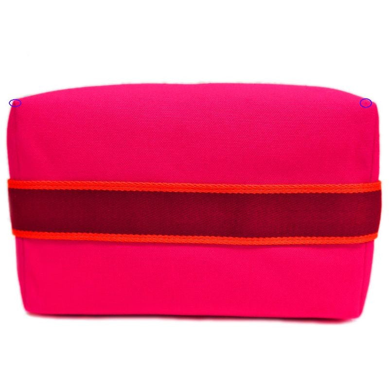 Hermes Brid A Black GM Handbag Pouch Hibiscus Pink — view 5