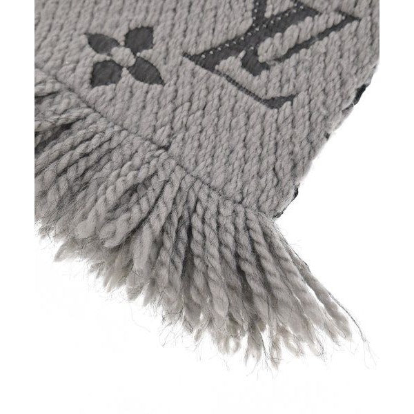 Louis Vuitton Scarf Wool Silk Grey-beige — view 2