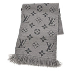 Louis Vuitton Scarf Wool Silk Grey-beige