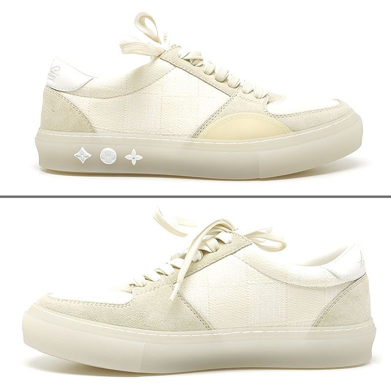 Louis Vuitton Ori Line Damier Giant Low Cut Sneakers 1 A9 Yu9 5.5 White — view 2