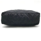 Prada Nylon Quilted Chain Shoulder Tote Black — view 3