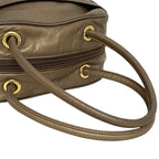 Loewe Handbag Gold Brown Anagram Nappa Leather — view 2