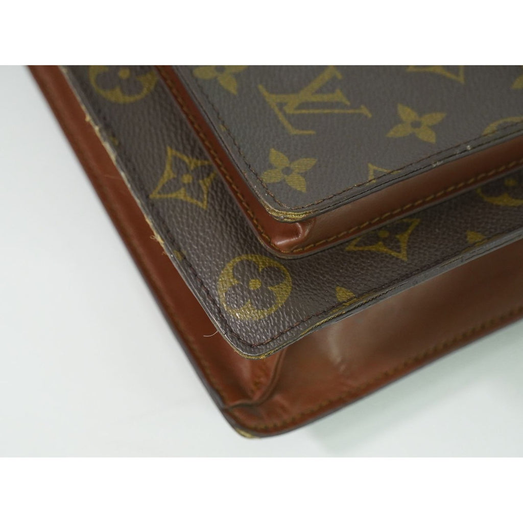 Louis Vuitton LV Monceau Monogram 2-Way Shoulder Bag Brown — view 4