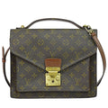 Louis Vuitton LV Monceau Monogram 2-Way Shoulder Bag Brown