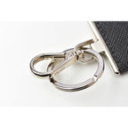 Prada Key Ring Holder Logo Patchwork Black Multi — view 2