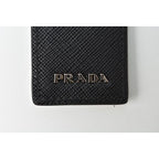 Prada Key Ring Holder Logo Patchwork Black Multi — view 3