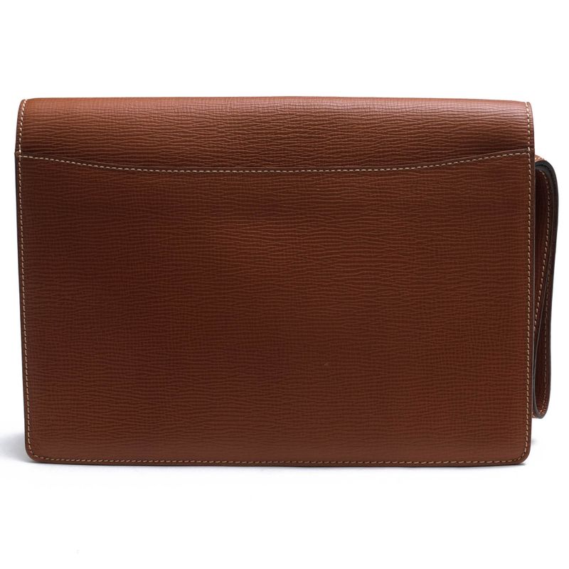 Loewe Bag Second Clutch Men Leather Brown Shredded — view 2