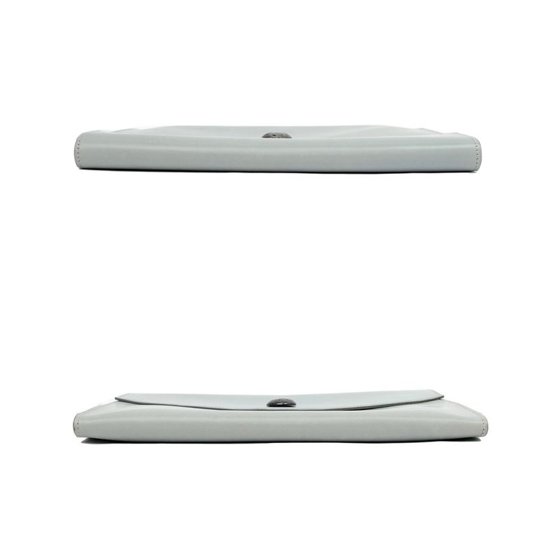 Hermes Pochette Trio Touareg Gray Clutch Bag — view 5