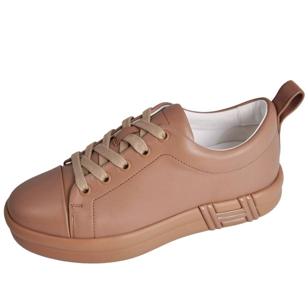 Hermes Sneakers Happy Leather Pink Beige