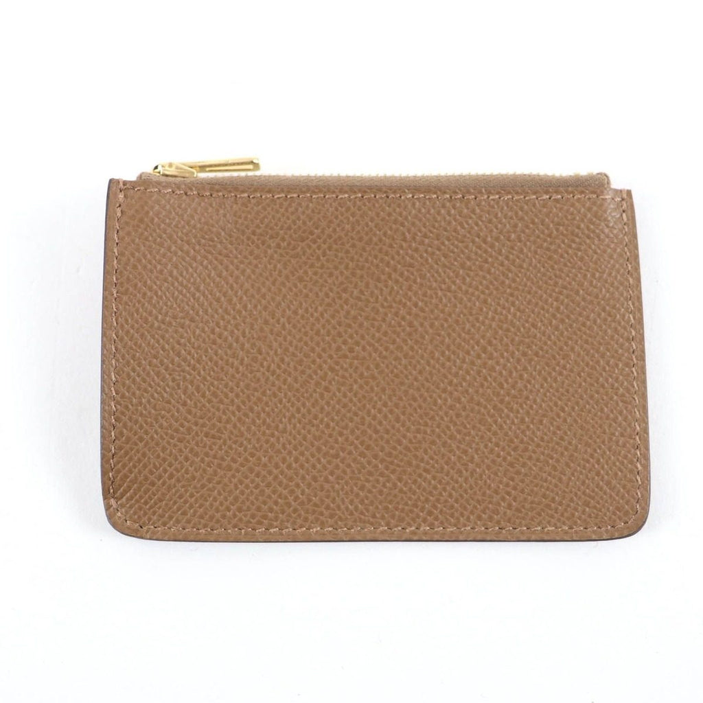 Hermes Constance Slim Brown Veau Epsom Gold Coin Case Wallet — view 7