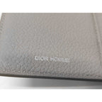 Dior Homme Wallet Gray Leather Bifold New — view 4