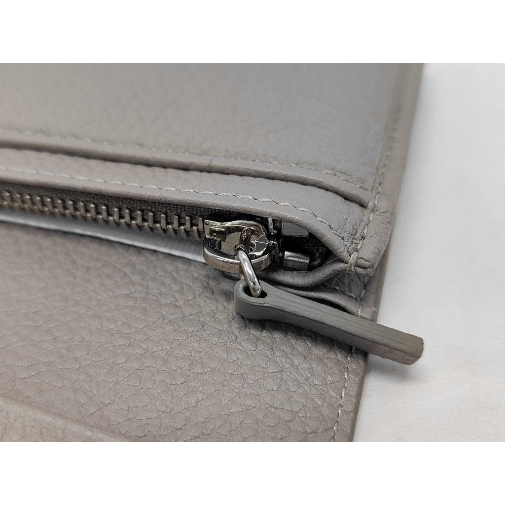 Dior Homme Wallet Gray Leather Bifold New — view 8