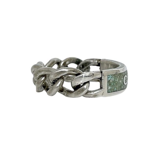 Gucci Ring Silver Green Never — view 8