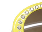 Chanel Oval Sunglasses Eyewear CC Logo Rhinestone Yellow — view 6