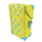 Louis Vuitton Vertical Trunk Wearable Wallet Yellow Blue Monogram Playground — view 2