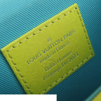 Louis Vuitton Vertical Trunk Wearable Wallet Yellow Blue Monogram Playground — view 5