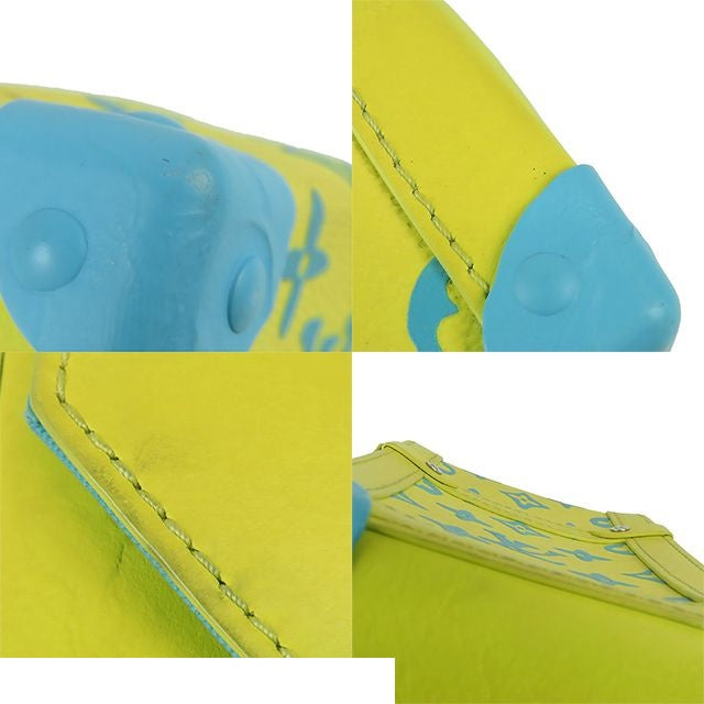 Louis Vuitton Vertical Trunk Wearable Wallet Yellow Blue Monogram Playground — view 7